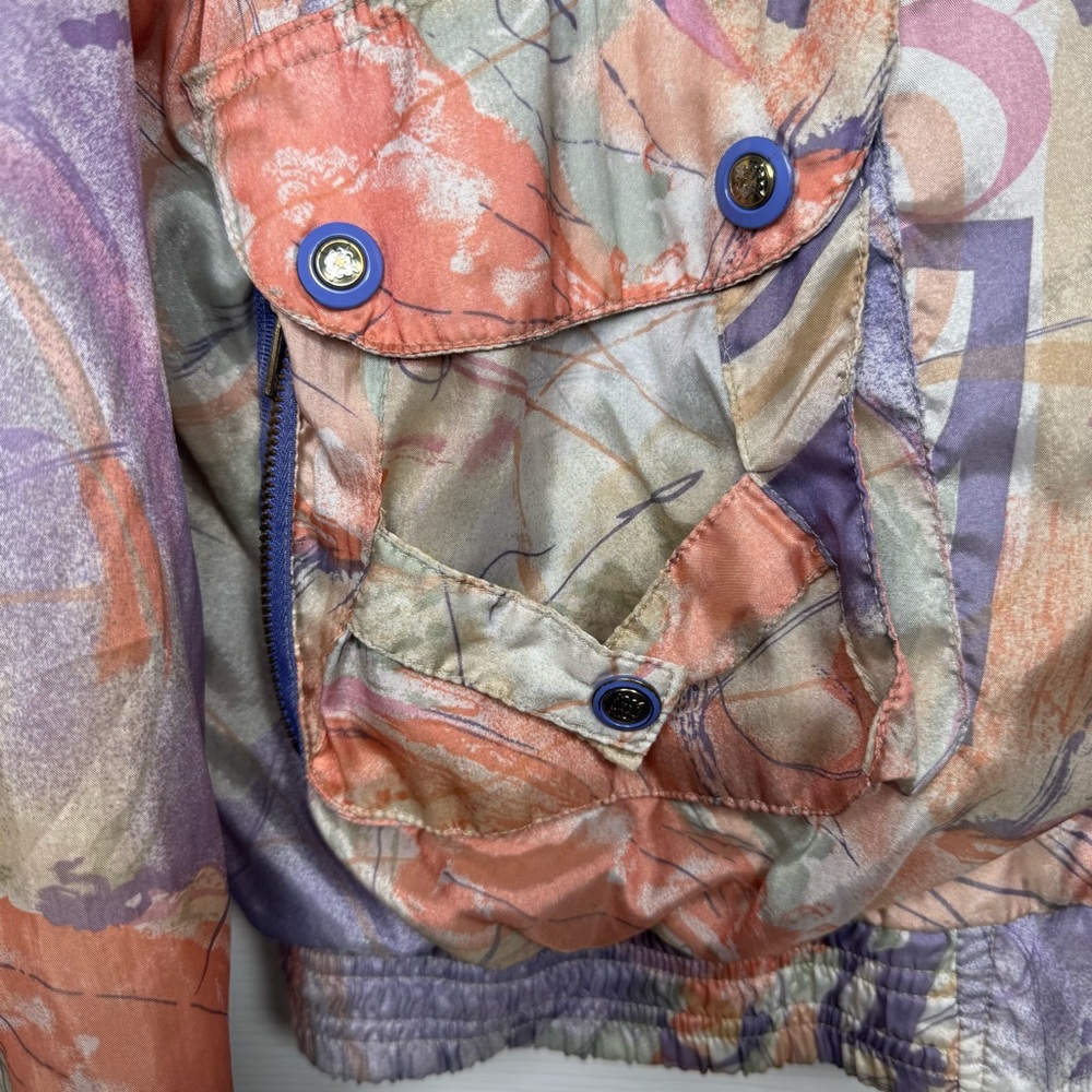 Janeve‎ Blue Jacket with Abstract Pattern - Picture 4 of 8